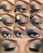 Палетка теней для век Aden Cosmetics Eyeshadow Palette №1 Black/Blue